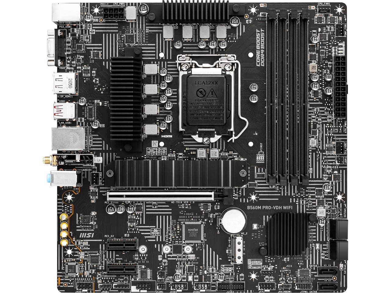 マザーボード Core i5 11400F + MSI B560M PRO-VDH WIFI Amazon.com: MSI B560M PRO-VDH WiFi (mATX, 11th/10th Gen Intel Core